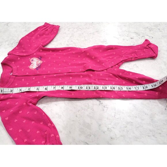 Circo Baby Girls Pink "Daddys Little Girl" Footed Cotton Sleeper Size 6M - Picture 6 of 6